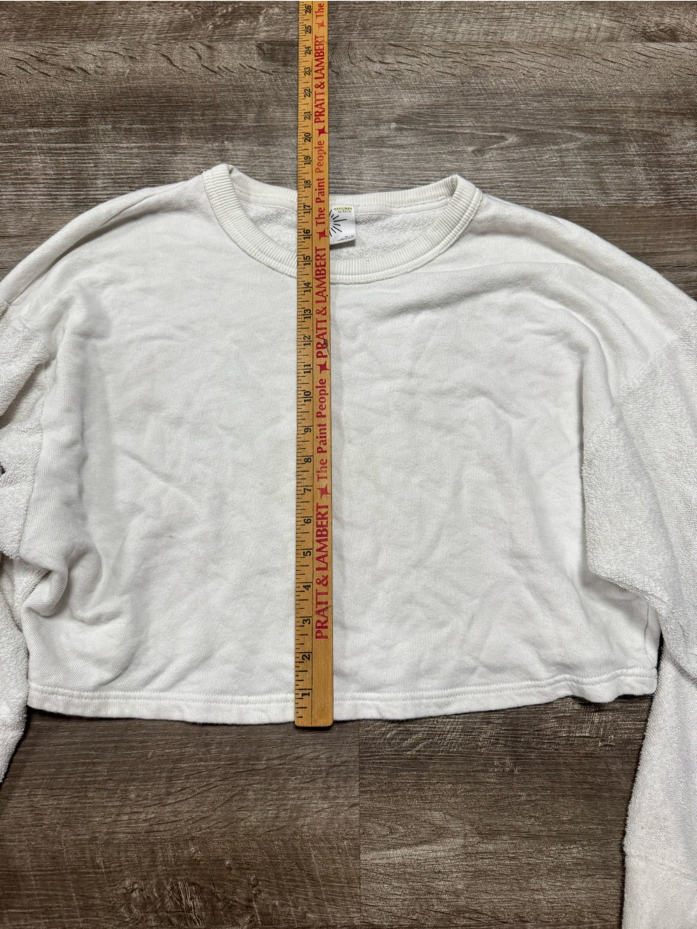 Offline by Aerie Terry Cloth Sleeve Pullover Sweatshirt Size Medium - Picture 5 of 9